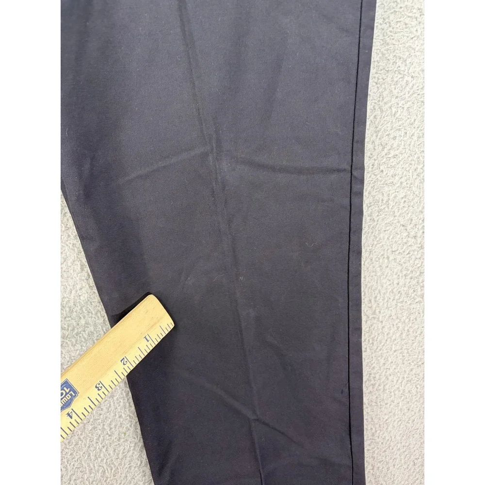 Club Room Pants Mens 33x30 Navy Classic Chino Stretch Flat Front Casual Prep New